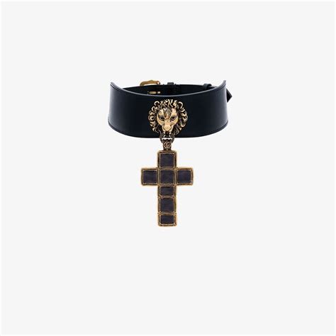 gucci choker cross